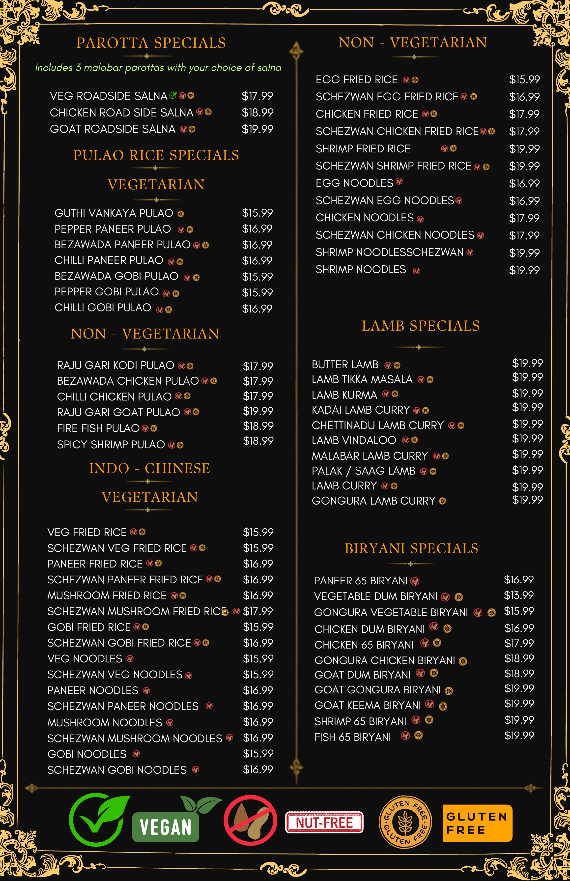 Bloom Bawarchi V3.0 menu page 3